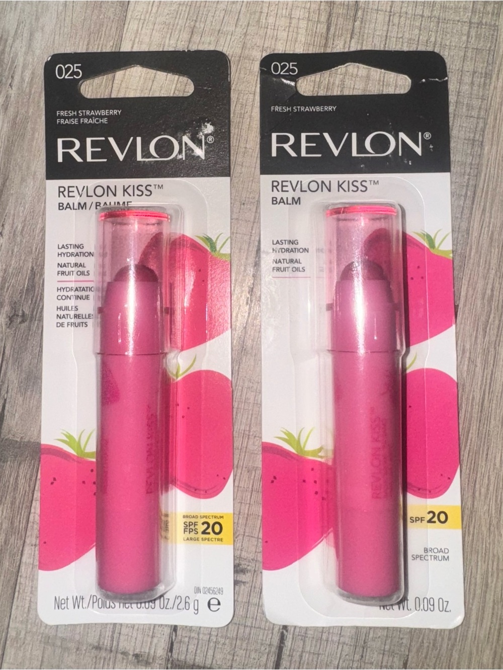 Revlon Kiss Balm - Fresh Strawberry (025) - Pink 2pk